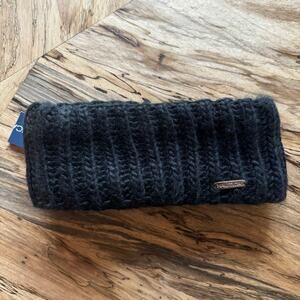 Nautica Cardigan Stitch Headband Ear Warmer in Black